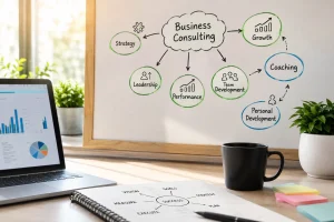 کوچینگ (Coaching) با مشاوره تفاوت دارد. مشاور راهحل میدهد، اما کوچ کمک میکند مدیر بهترین تصمیم را خودش پیدا کند.